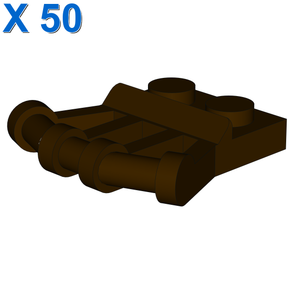 PLATE 1X2 W.Ø3.2 SHAFT 22.5 D. X 50