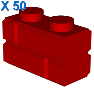 Profile brick 1x2 single gro. X 50