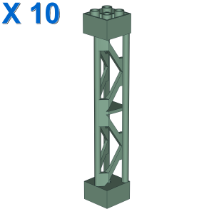 LATTICE TOWER 2X2X10 W/CROSS X 10