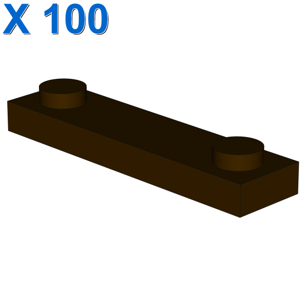 PLATE 1X4 W. 2 KNOBS X 100