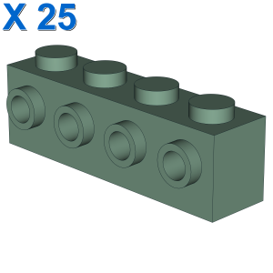 BRICK 1X4 W. 4 KNOBS X 25