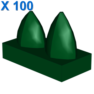 PLATE 1X2 W.2 VERTICAL TEETH X 100