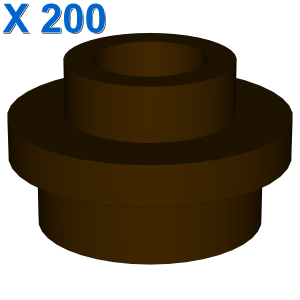 PL.ROUND 1X1 W. THROUGHG. HOLE X 200