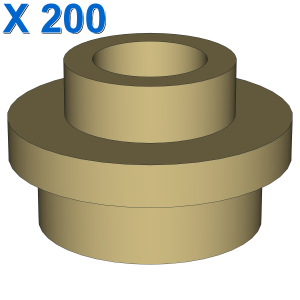 PL.ROUND 1X1 W. THROUGHG. HOLE X 200