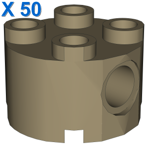 BRICK 2X2 ROUND WITH HOLE Ø4,85 X 50