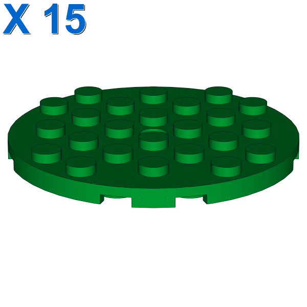 PLATE 6X6 ROUND WITH TUBE SNAP X 15