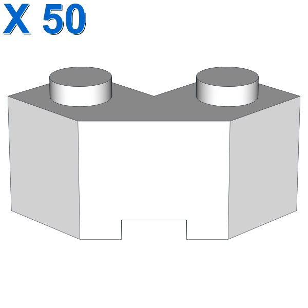 Brick 2x2 w. angle 45 degrees X 50