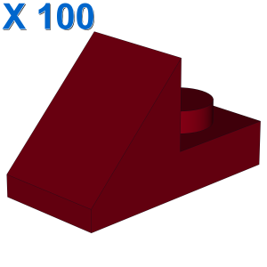 ROOF TILE 1X2 45° W 1/3 PLATE X 100