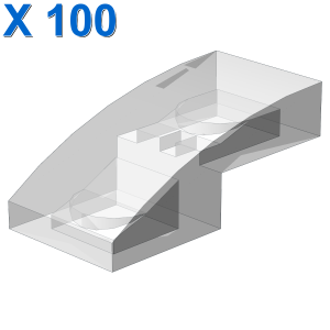 PLATE W. BOW 1X2X2/3 X 100