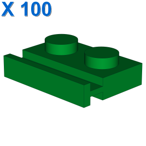 PLATE 1X2 WITH SLIDE X 100