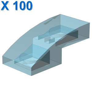 PLATE W. BOW 1X2X2/3 X 100