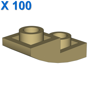 PLATE W/ HALF BOW INV. 1X2X2/3 X 100