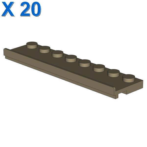 PLATE 2X8 W/GLIDING GROOVE X 20