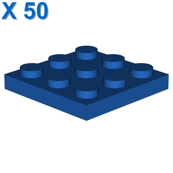 PLATE 3X3 X 50