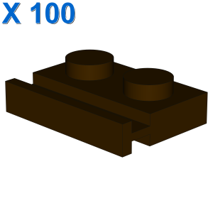 PLATE 1X2 WITH SLIDE X 100