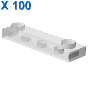 PLATE 1X4 W. 2 KNOBS X 100