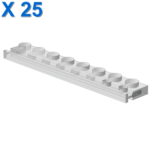PLATE 1X8 WITH RAIL X 25
