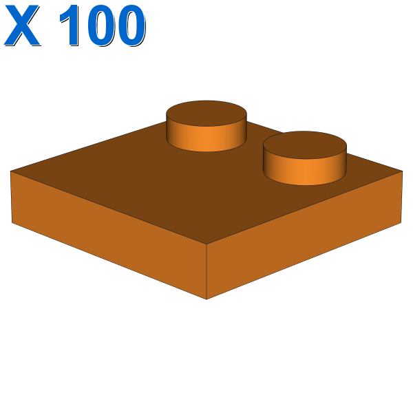 Tile 2 x 2 with 2 Studs X 100