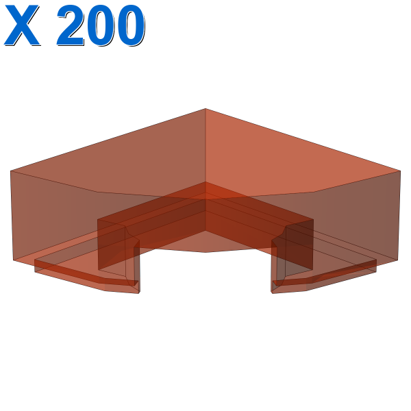 1/4 CIRCLE TILE 1X1 X 200