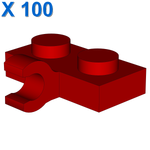 PLATE 1X2 W. 1 HORIZONTAL SNAP X 100