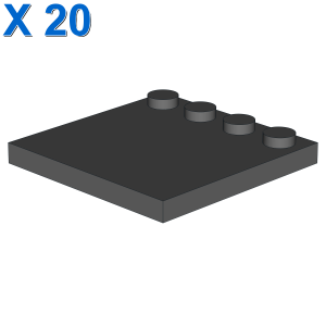 PLATE 4X4 W. 4 KNOBS X 20