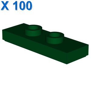 Modified 1 x 3 with 2 Studs (Double Jumper) X 100
