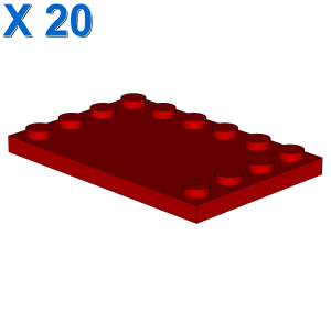 PLATE 4X6 W. 12 KNOBS X 20