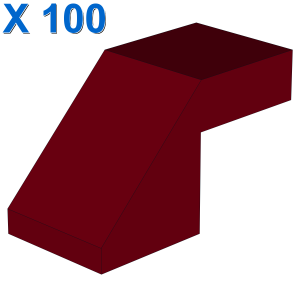 Slope 45 2 x 1 with Cutout without Stud X 100