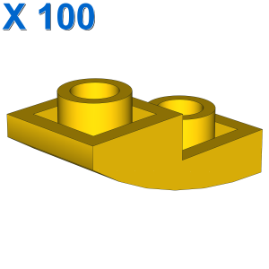 PLATE W/ HALF BOW INV. 1X2X2/3 X 100