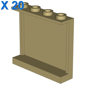 WALL ELEMENT 1X4X3, ABS X 20