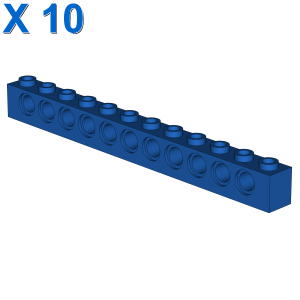 TECHNIC BRICK 1X12, Ø4,9 X 10