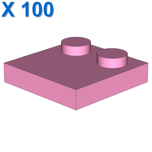 Tile 2 x 2 with 2 Studs X 100