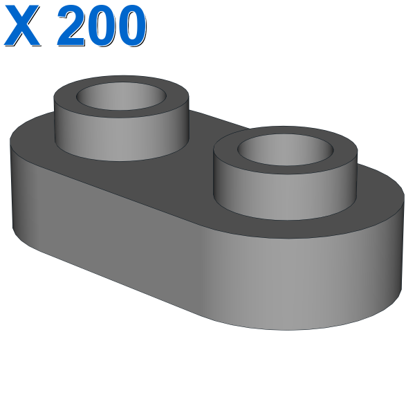 Plate, Modified 1 x 2 Rounded with 2 Open Studs X 200