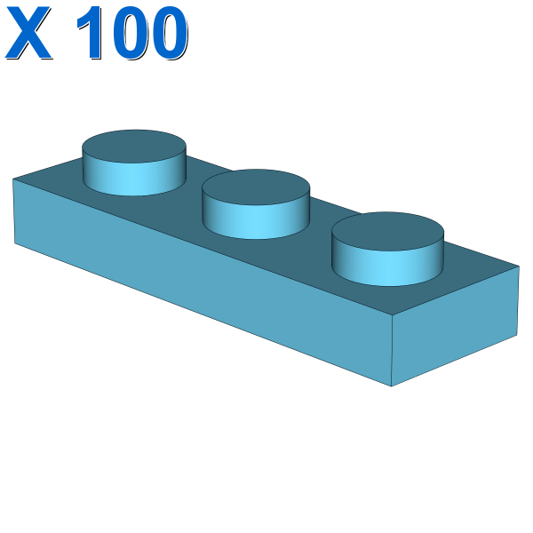 PLATE 1X3 X 100