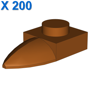 PLATE 1X1 W/TOOTH X 200