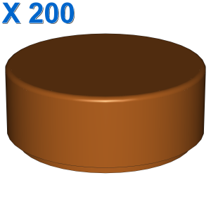 FLAT TILE 1X1, ROUND X 200