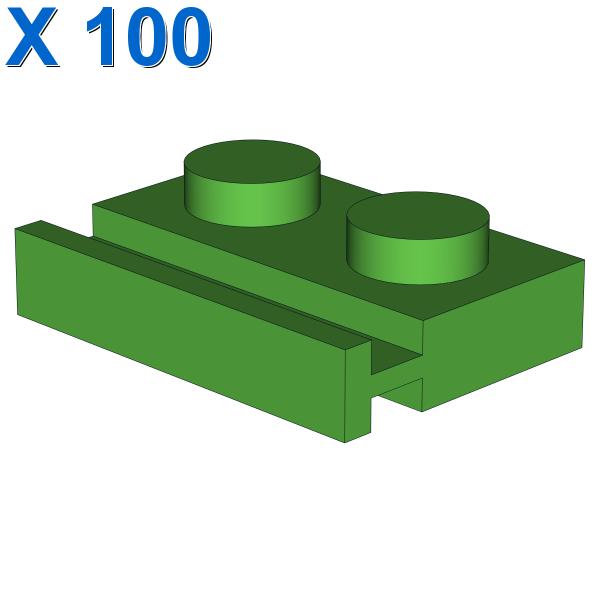 PLATE 1X2 WITH SLIDE X 100