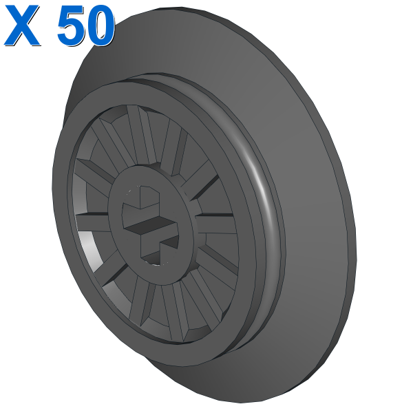 TRAIN WHEEL W/O-RING X 50