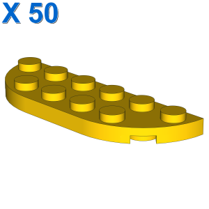 1/2 CIRCLE PLATE 2X6 X 50