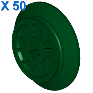 TRAIN WHEEL W/O-RING X 50