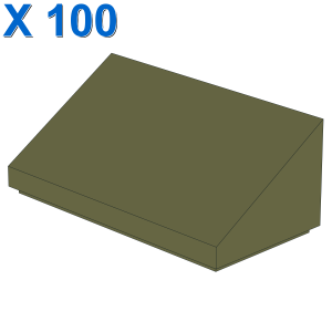 ROOF TILE 1 X 2 X 2/3, ABS X 100