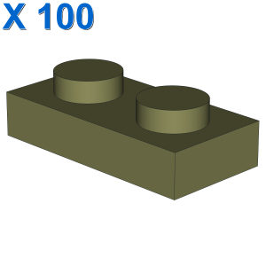 PLATE 1X2 X 100