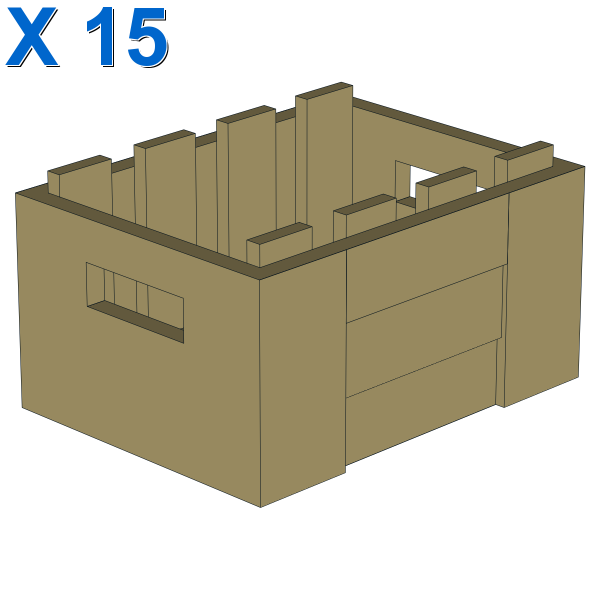 BOX 3X4 X 15