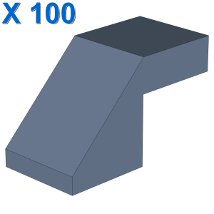 Slope 45 2 x 1 with Cutout without Stud X 100