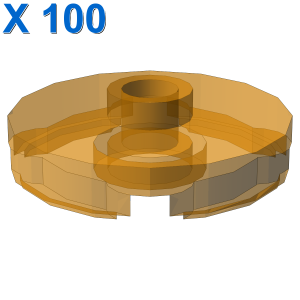 PLATE ROUND W. 1 KNOB X 100