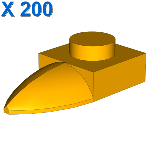 PLATE 1X1 W/TOOTH X 200