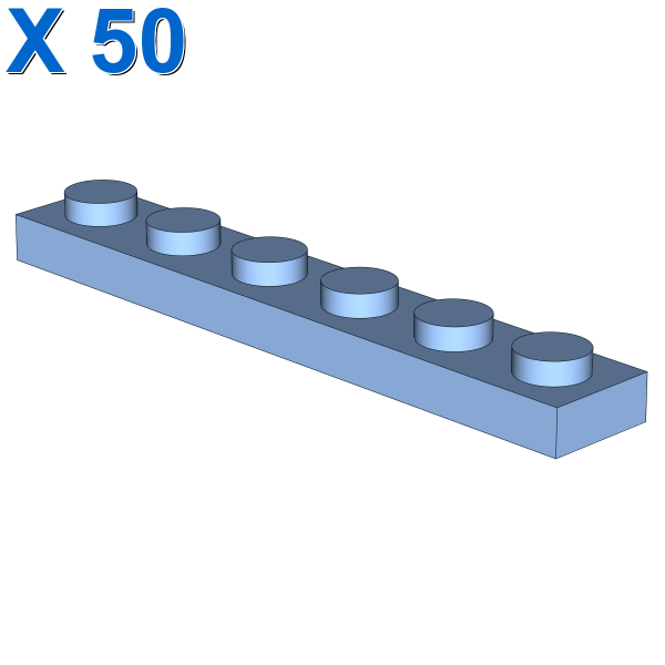 PLATE 1X6 X 50