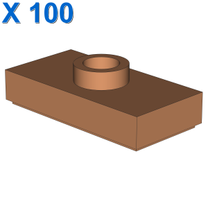 PLATE 1X2, W/ 1 KNOB X 100