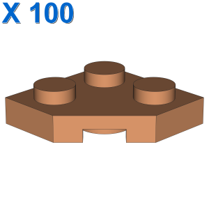 Wedge, Plate 2 x 2 Cut Corner X 100