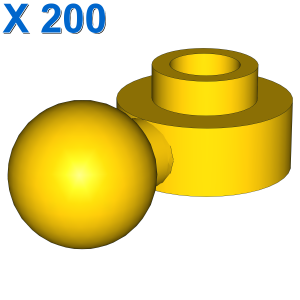 PLATE 1X1 ROUND with BALL X 200